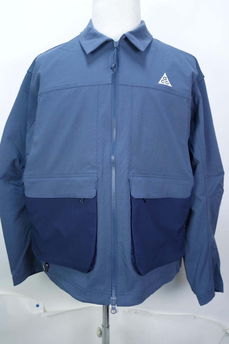 Nike ACG Smith Summit Jacket Mens Large Blue Softshell Windbreaker HV0598-437